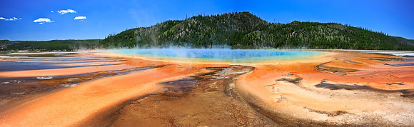 Grand Prismatic Spring Closeup Panorama