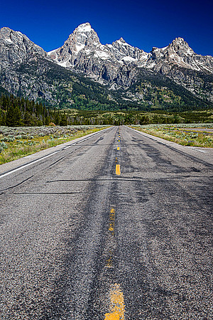 The Road to the Grand Tetons.